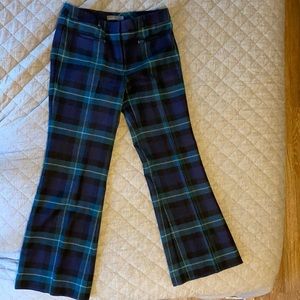 LL Bean signature plaid wool pants